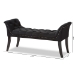 Baxton Studio Chandelle Luxe and Contemporary Black Velvet Upholstered Bench - BSOWS-5809-Black-Bench