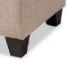 Baxton Studio Michaela Modern and Contemporary Beige Fabric Upholstered Storage Ottoman - BSOWS-20091-Beige-OTTO
