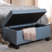 Baxton Studio Michaela Modern and Contemporary Light Blue Fabric Upholstered Storage Ottoman - BSOWS-20091-Light Blue-OTTO