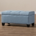 Baxton Studio Michaela Modern and Contemporary Light Blue Fabric Upholstered Storage Ottoman - BSOWS-20091-Light Blue-OTTO