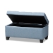 Baxton Studio Michaela Modern and Contemporary Light Blue Fabric Upholstered Storage Ottoman - BSOWS-20091-Light Blue-OTTO