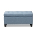 Baxton Studio Michaela Modern and Contemporary Light Blue Fabric Upholstered Storage Ottoman - BSOWS-20091-Light Blue-OTTO