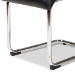 Baxton Studio Marlys Modern and Contemporary Black Faux Leather Upholstered Dining Chair (Set of 4) - BSODC004-Black-4PC-Set