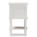 Baxton Studio Audrey Country Cottage Farmhouse White Finished 2-Drawer Nightstand - BSOGLA5-White-NS