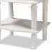 Baxton Studio Audrey Country Cottage Farmhouse White Finished 2-Drawer Nightstand - BSOGLA5-White-NS