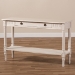 Baxton Studio Ariella Country Cottage Farmhouse Whitewashed 1-Drawer Console Table - BSORAM13-Whitewashed-ST
