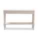 Baxton Studio Ariella Country Cottage Farmhouse Whitewashed 1-Drawer Console Table - BSORAM13-Whitewashed-ST