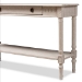 Baxton Studio Ariella Country Cottage Farmhouse Whitewashed 1-Drawer Console Table - BSORAM13-Whitewashed-ST