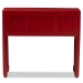 Baxton Studio Melodie Classic and Antique Red Finished Wood Bronze Finished Accents 6-Drawer Console Table - BSOMIN22-Red-ST
