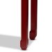 Baxton Studio Melodie Classic and Antique Red Finished Wood Bronze Finished Accents 6-Drawer Console Table - BSOMIN22-Red-ST