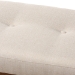 Baxton Studio Caramay Modern and Contemporary Light Beige Fabric Upholstered Walnut Brown Finished Wood Bench - BSOBBT5337-Light Beige-Bench