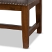 Baxton Studio Ainsley Modern and Contemporary Grey Fabric Upholstered Walnut Finished Solid Rubberwood Bench - BSOBBT5338-Grey