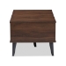Baxton Studio Pierre Mid-Century Modern Brown and Dark Grey Finished Wood Coffee Table - BSOSECFT3001-Columbia Brown/Dark Grey-CT