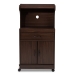 Baxton Studio Tannis Modern and Contemporary Dark Walnut Finished Kitchen Cabinet - BSOWS883150-Dark Walnut