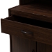 Baxton Studio Tannis Modern and Contemporary Dark Walnut Finished Kitchen Cabinet - BSOWS883150-Dark Walnut