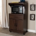 Baxton Studio Tannis Modern and Contemporary Dark Walnut Finished Kitchen Cabinet - BSOWS883150-Dark Walnut