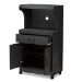 Baxton Studio Tannis Modern and Contemporary Dark Grey Finished Kitchen Cabinet - BSOWS883150-Dark Grey