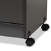 Baxton Studio Tannis Modern and Contemporary Dark Grey Finished Kitchen Cabinet - BSOWS883150-Dark Grey