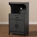 Baxton Studio Tannis Modern and Contemporary Dark Grey Finished Kitchen Cabinet - BSOWS883150-Dark Grey
