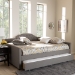 Baxton Studio Eliza Modern and Contemporary Grey Fabric Upholstered Queen Size Daybed with Trundle - BSOCF8940-Grey-Daybed-Q/T