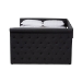 Baxton Studio Alena Modern and Contemporary Dark Grey Fabric Upholstered Full Size Daybed with Trundle - BSOCF8825-Dark Grey-Daybed-F/T