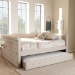 Baxton Studio Alena Modern and Contemporary Light Beige Fabric Upholstered Queen Size Daybed with Trundle - BSOCF8825-Light Beige-Daybed-Q/T