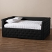 Baxton Studio Amaya Modern and Contemporary Dark Grey Fabric Upholstered Queen Size Daybed - BSOCF8825-C-Dark Grey-Daybed-Q