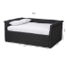 Baxton Studio Amaya Modern and Contemporary Dark Grey Fabric Upholstered Queen Size Daybed - BSOCF8825-C-Dark Grey-Daybed-Q