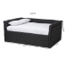 Baxton Studio Amaya Modern and Contemporary Dark Grey Fabric Upholstered Queen Size Daybed - BSOCF8825-C-Dark Grey-Daybed-Q