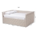 Baxton Studio Amaya Modern and Contemporary Light Beige Fabric Upholstered Queen Size Daybed - BSOCF8825-C-Light Beige-Daybed-Q