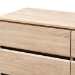 Baxton Studio Miren Mid-Century Modern Light Oak and Dark Grey 6-Drawer Dresser - BSOSECOD5015-Hana Oak/Dark Grey-6DW-Dresser