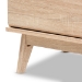 Baxton Studio Miren Mid-Century Modern Light Oak and Dark Grey 6-Drawer Dresser - BSOSECOD5015-Hana Oak/Dark Grey-6DW-Dresser