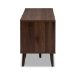 Baxton Studio Samuel Mid-Century Modern Brown and Dark Grey Finished TV Stand - BSOSE TV9012WI-CLB/DG