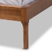 Baxton Studio Aveneil Mid-Century Modern Beige Fabric Upholstered Walnut Finished Full Size Platform Bed - BSOBBT6723-Light Beige-Full