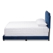 Baxton Studio Darcy Luxe and Glamour Navy Velvet Upholstered King Size Bed - BSODarcy-Navy-King