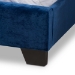 Baxton Studio Darcy Luxe and Glamour Navy Velvet Upholstered King Size Bed - BSODarcy-Navy-King