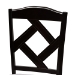 Baxton Studio Ruth Modern and Contemporary Grey Fabric Upholstered and Espresso Brown Finished Dining Chair Set - BSORH133C-Dark Brown/Grey-DC