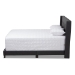 Baxton Studio Lisette Modern and Contemporary Charcoal Grey Fabric Upholstered Queen Size Bed - BSOCF8031B-Charcoal-Queen