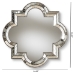Baxton Studio Catia Art Deco Antique Silver Finished Quatrefoil Accent Wall Mirror - BSORXW-5809
