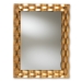 Baxton Studio Arpina Modern and Contemporary Antique Gold Finished Rectangular Accent Wall Mirror
