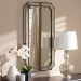 Baxton Studio Romina Art Deco Antique Silver Finished Accent Wall Mirror - BSORXW-8003