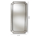 Baxton Studio Romina Art Deco Antique Silver Finished Accent Wall Mirror - BSORXW-8003