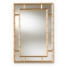Baxton Studio Adra Modern and Contemporary Gold Finished Bamboo Accent Wall Mirror