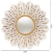 Baxton Studio Apollonia Modern and Contemporary Gold Finished Sunburst Accent Wall Mirror - BSORTB1254