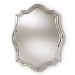 Baxton Studio Isidora Art Deco Antique Silver Finished Accent Wall Mirror