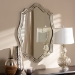 Baxton Studio Isidora Art Deco Antique Silver Finished Accent Wall Mirror - BSORXW-7346