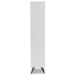 Baxton Studio Serafino Mid-Century Modern White and Walnut Finished Wood Wine Cabinet - BSOSEWC16001WI-White/Columbia