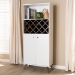 Baxton Studio Serafino Mid-Century Modern White and Walnut Finished Wood Wine Cabinet - BSOSEWC16001WI-White/Columbia
