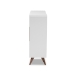Baxton Studio Pietro Mid-Century Modern White and Brown Finished Wine Cabinet - BSOSEWC160071WI-White/Columbia