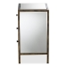 Baxton Studio Nouria Modern and Contemporary Hollywood Regency Glamour Style Mirrored 3-Drawer End Table - BSORTB1368-1